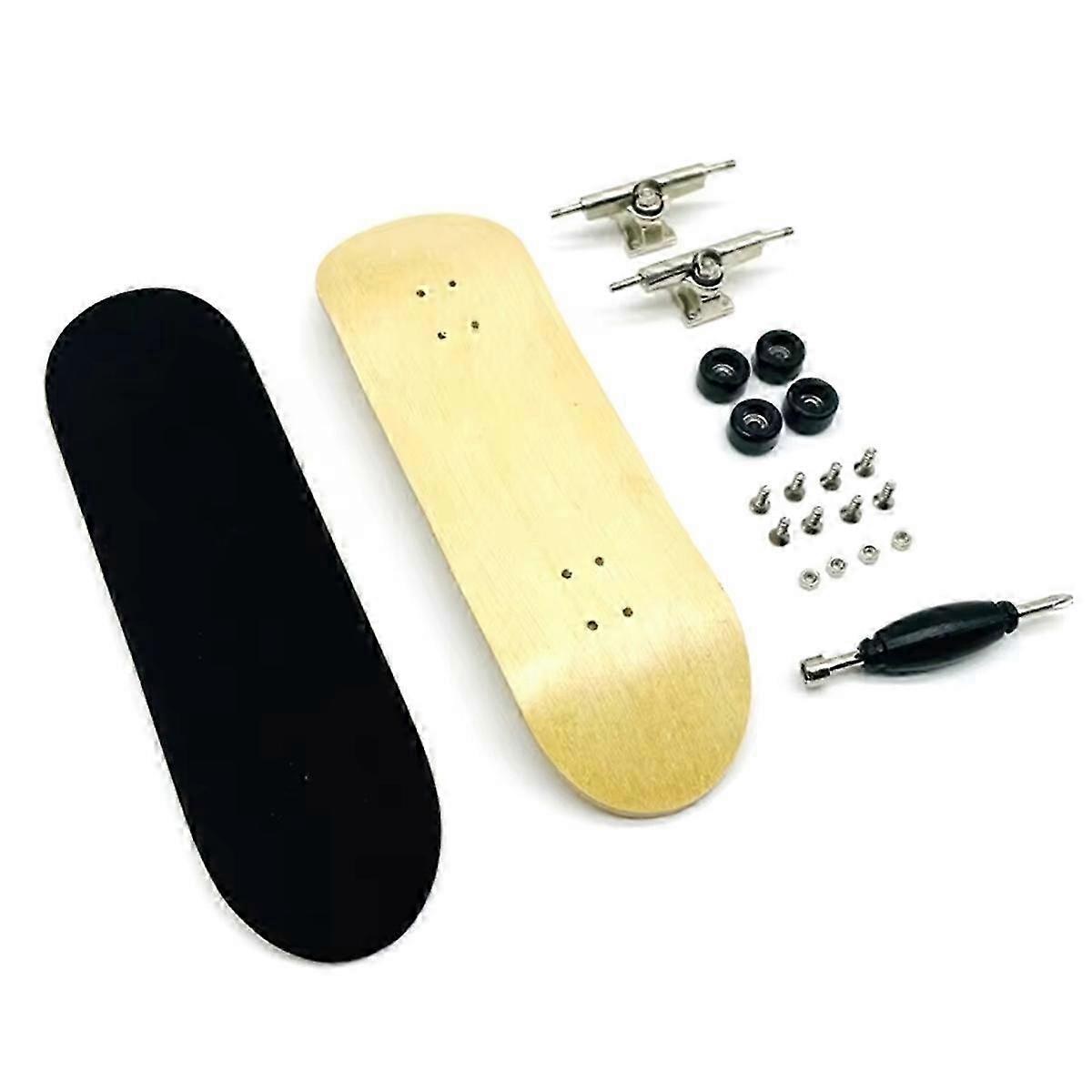 Colorful Mini Finger Skateboard with Maple Deck and Double-Rocker Bearings for Skatepark Fun