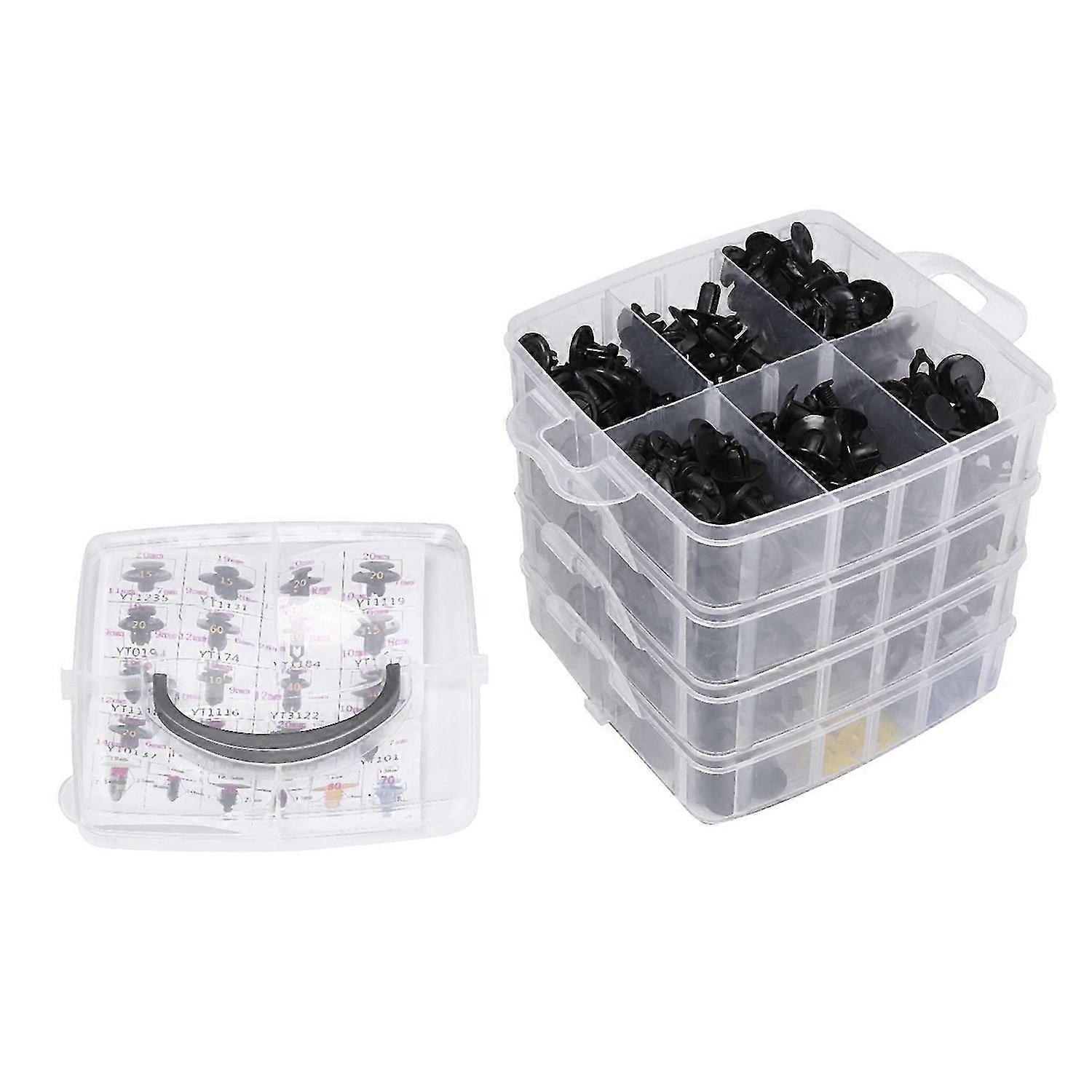 650 Pcs Plastic Car Fender Retainer Different Fasteners Clip Moulding