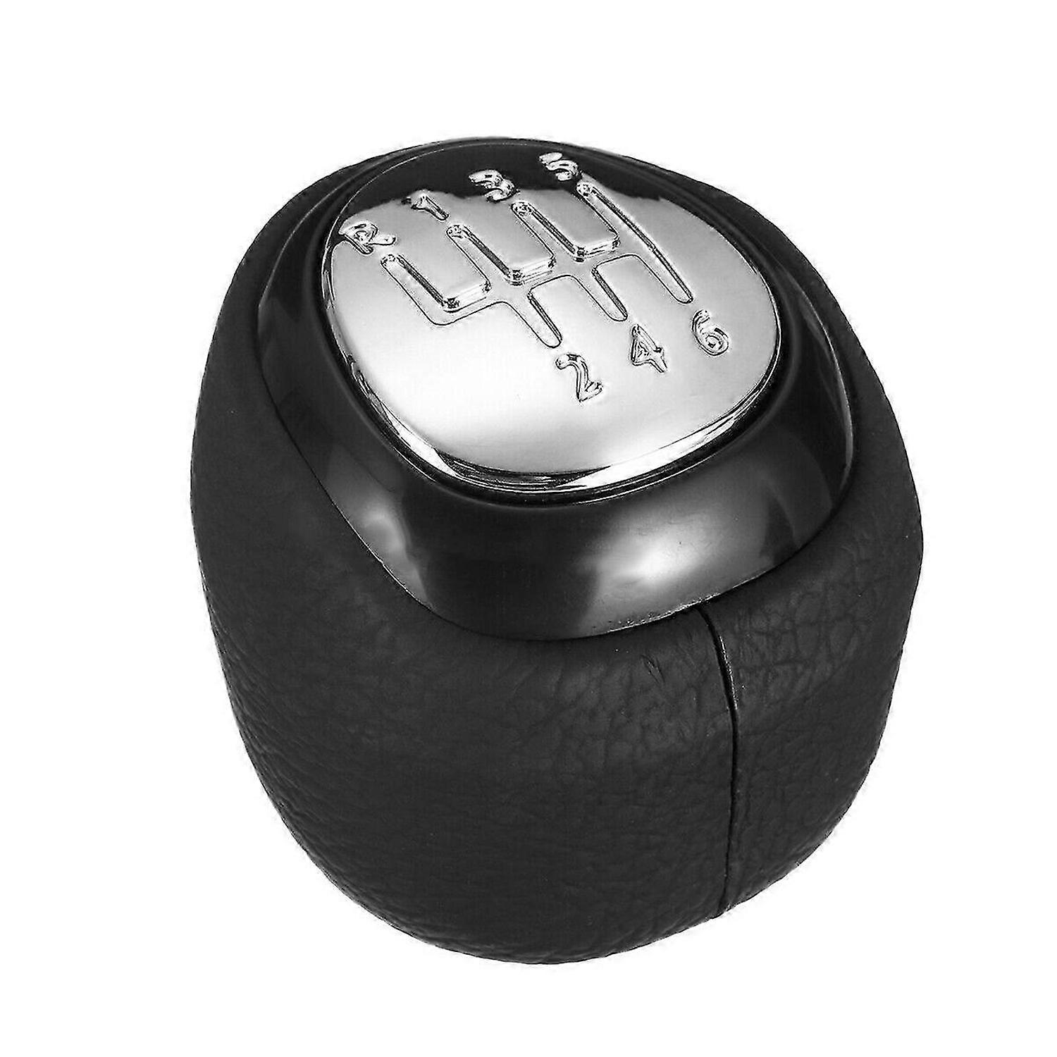 6 Speed Gear Shift Knob Leather Lever Shifter