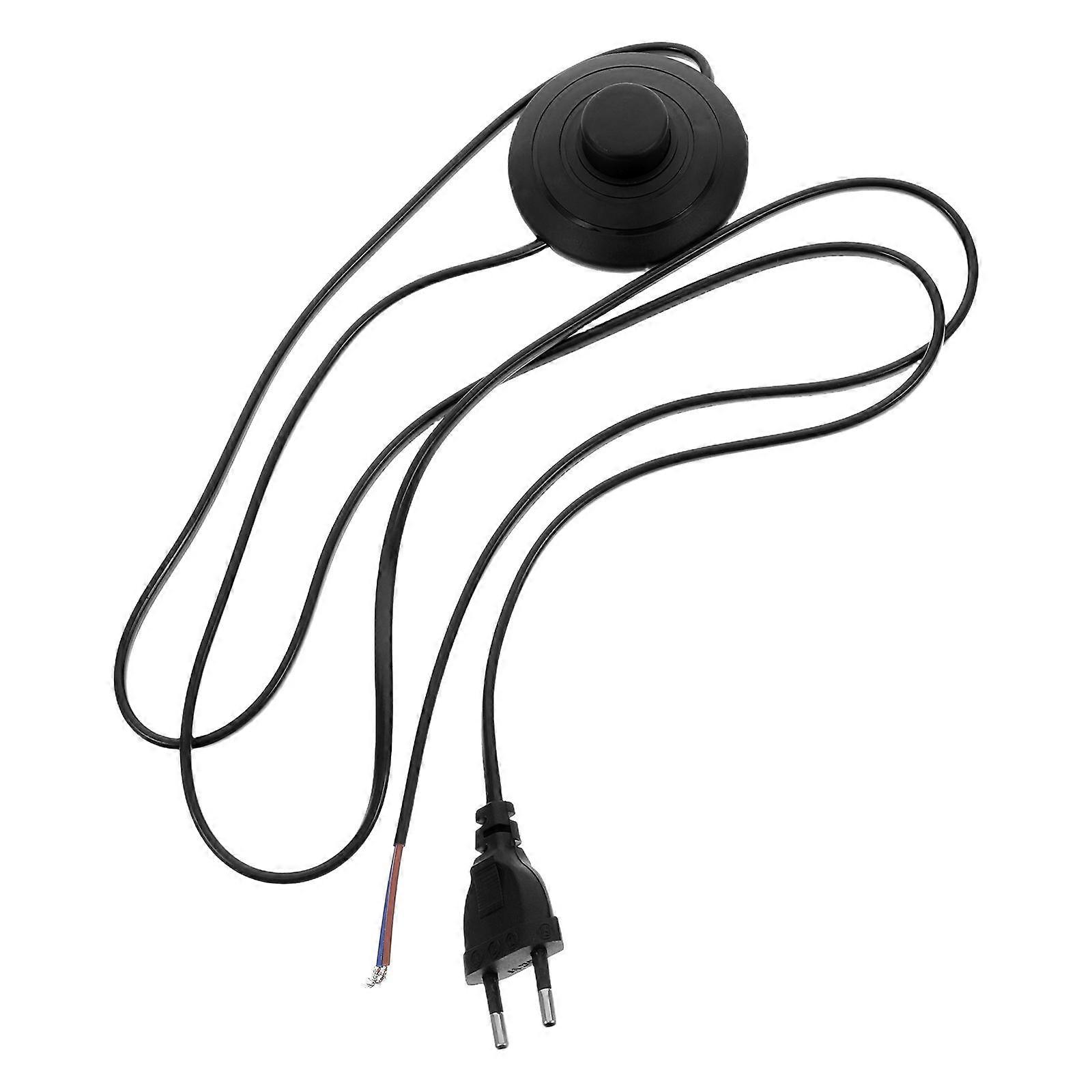 Lamp Power Cord With Foot Switch For Desk Lamps Lighting Accessories Lamp Cord Replacement With Plastic Foot Pedal Switch For Easy On-Off Control