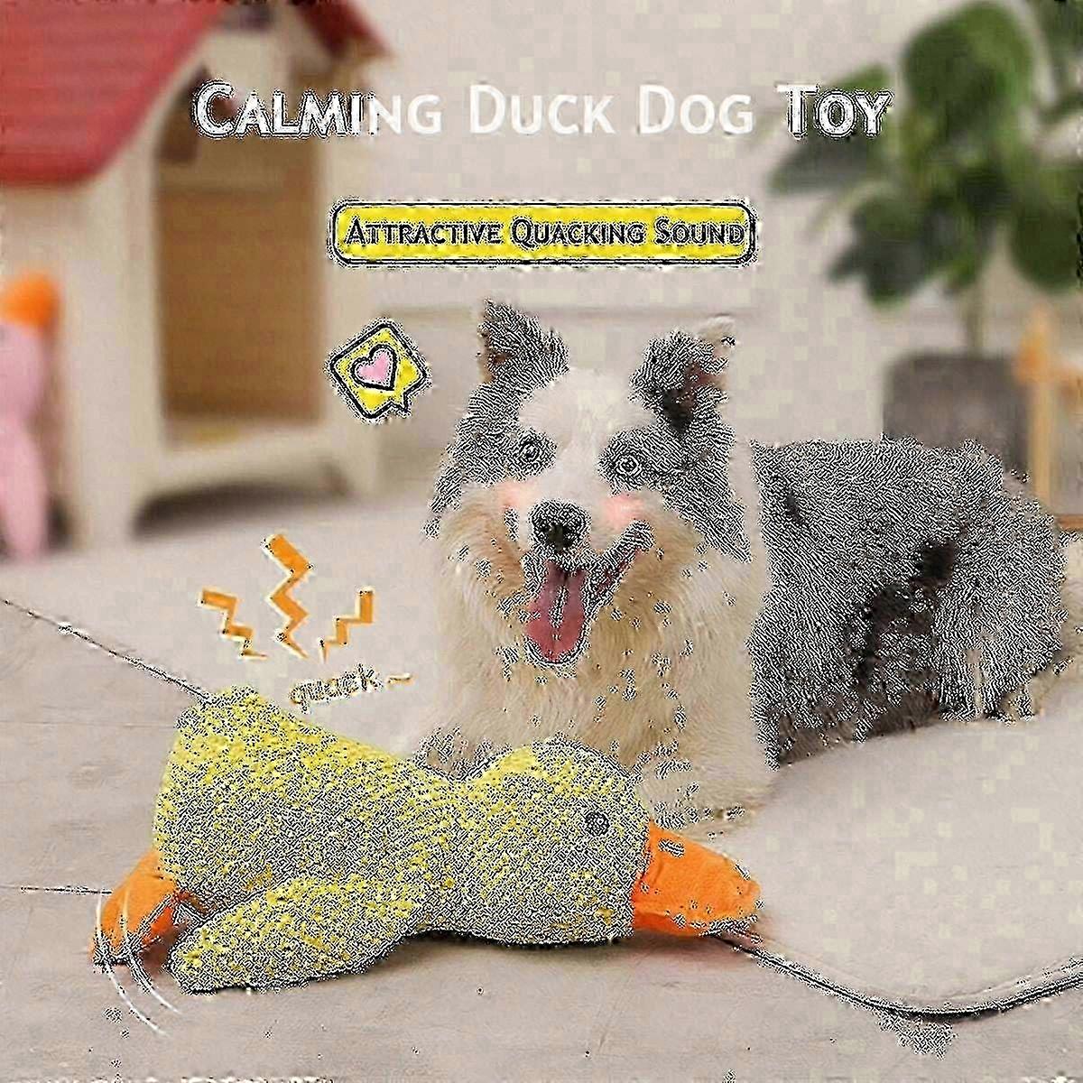 Mellow Dog Calming Pillow for Dogs featuring a Quacking Duck Toy and Stuffed Animals for Any Size Dog 2025