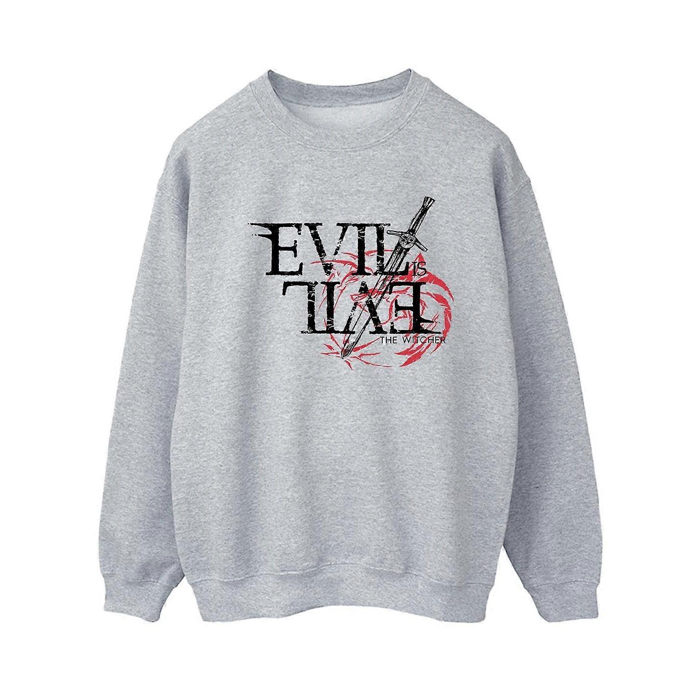 Netflix Dam/Dam The Witcher Evil Is Evil Tröja