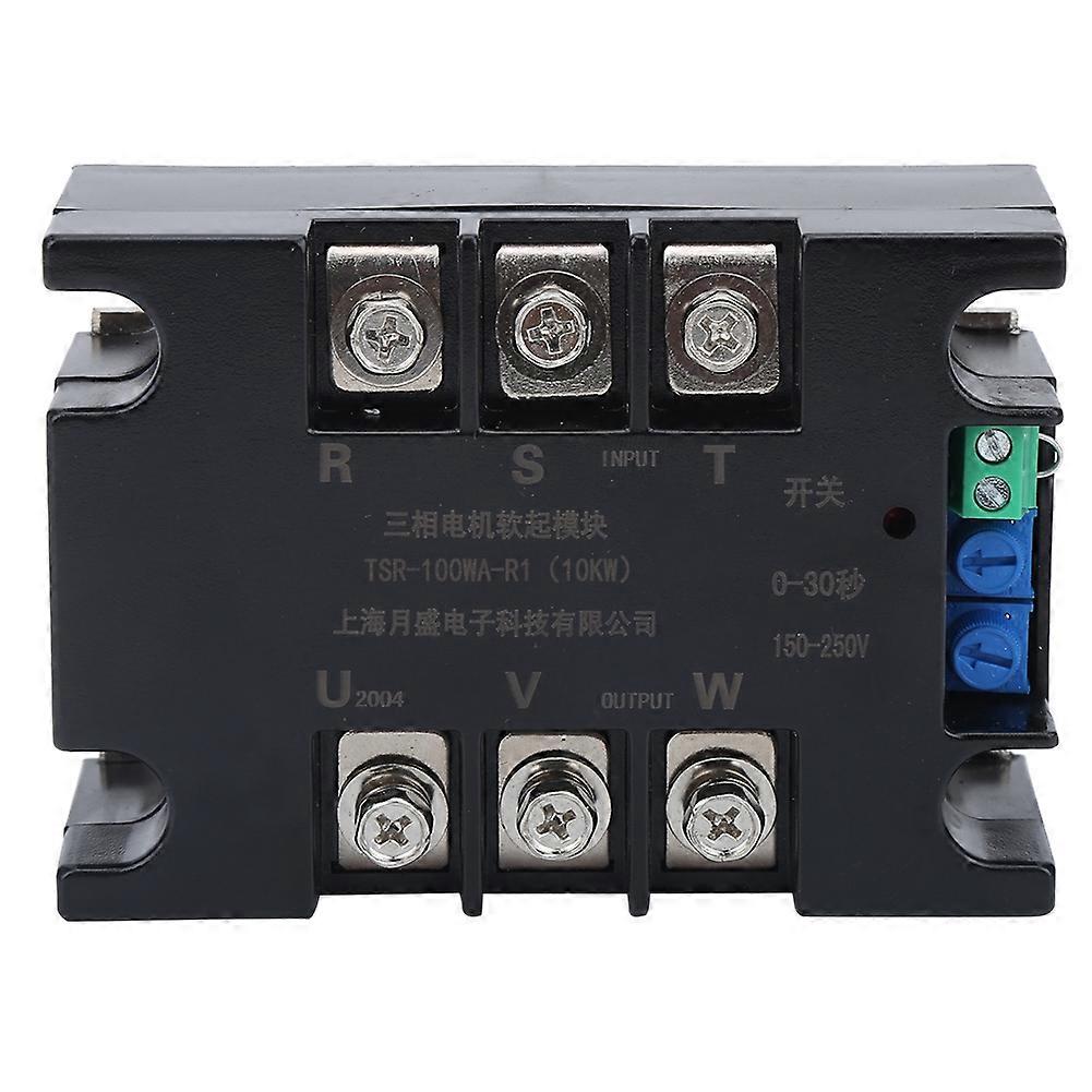 Module de démarrage progressif de moteur triphasé, relais inférieur en laiton TSR-100WA R1 (10 kW) (module)