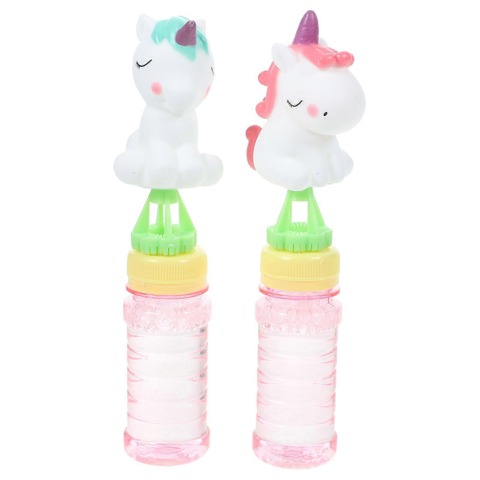 Bubble Wand Toys Unicorn Design for Kids Party Favors 2Pcs
