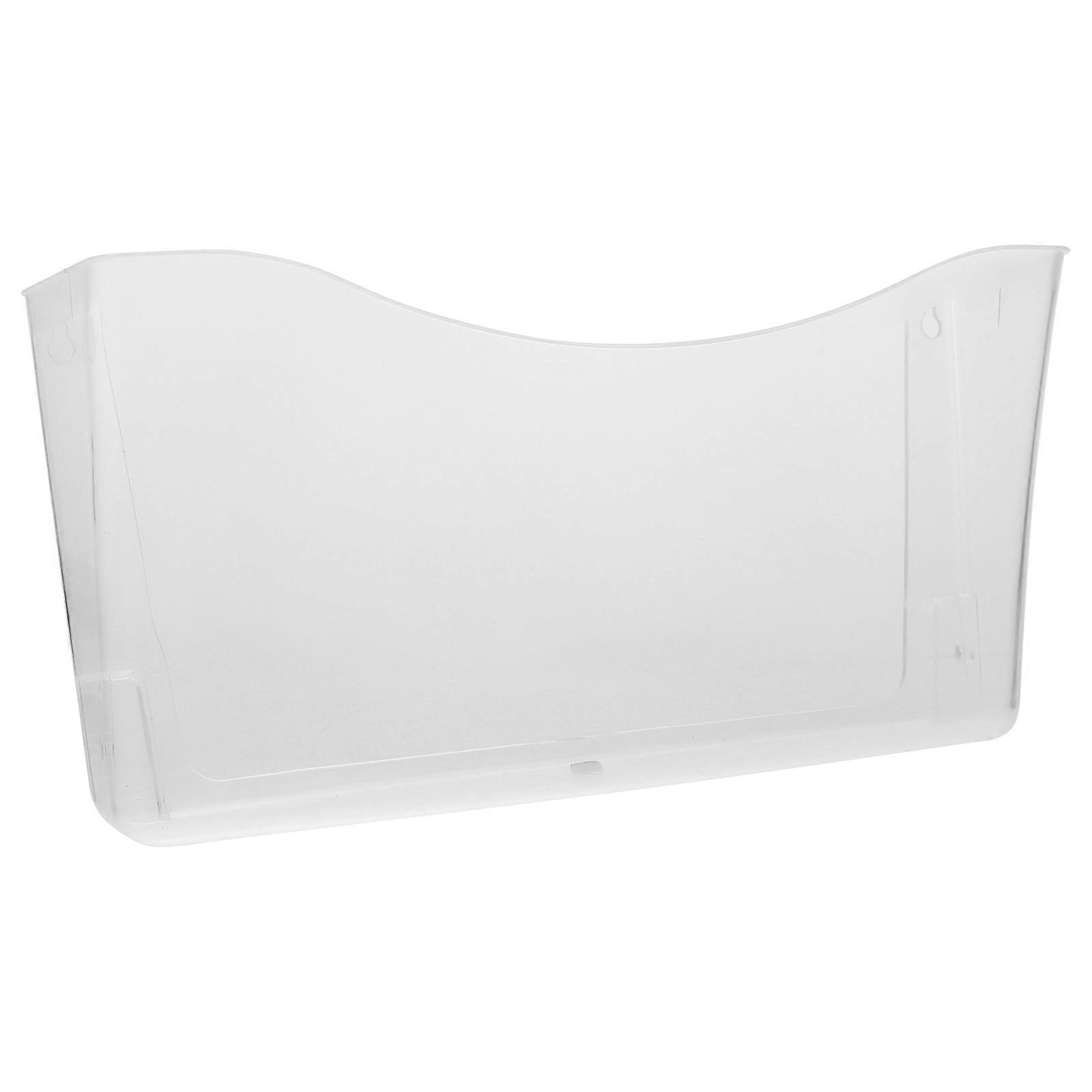 Wall File Holder Wall Mail Organizer Transparent ABS Storage Case