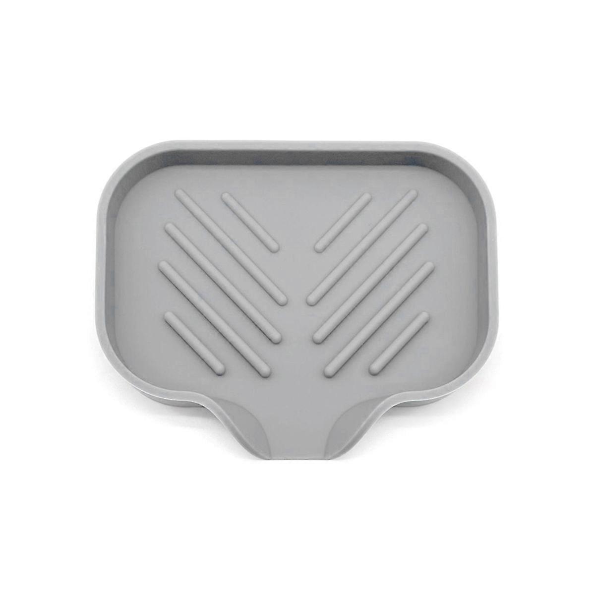 Self Draining Soap Bar Holder Silicone S grey