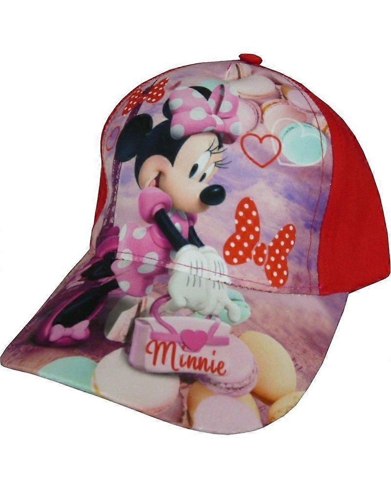 Girls Disney Minnie Mouse Baseball Cap with Adjustable Back