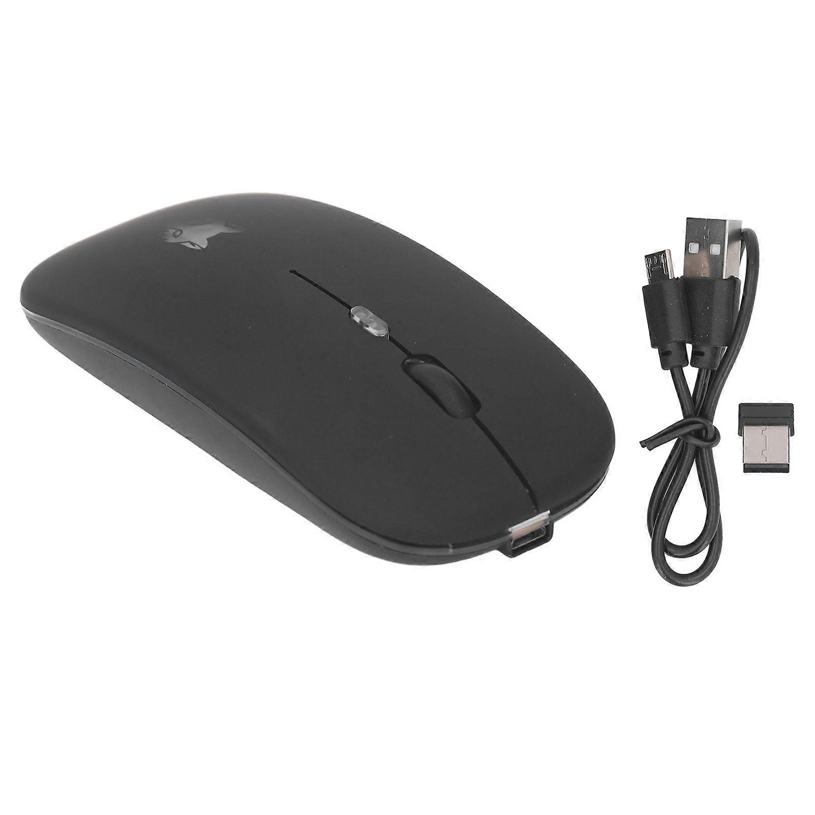 Wireless Gaming Mouse Colorful Light Effects Silent 2.4G Rechargeable USB Wireless Mouse Luminous Computer Mice for Gaming