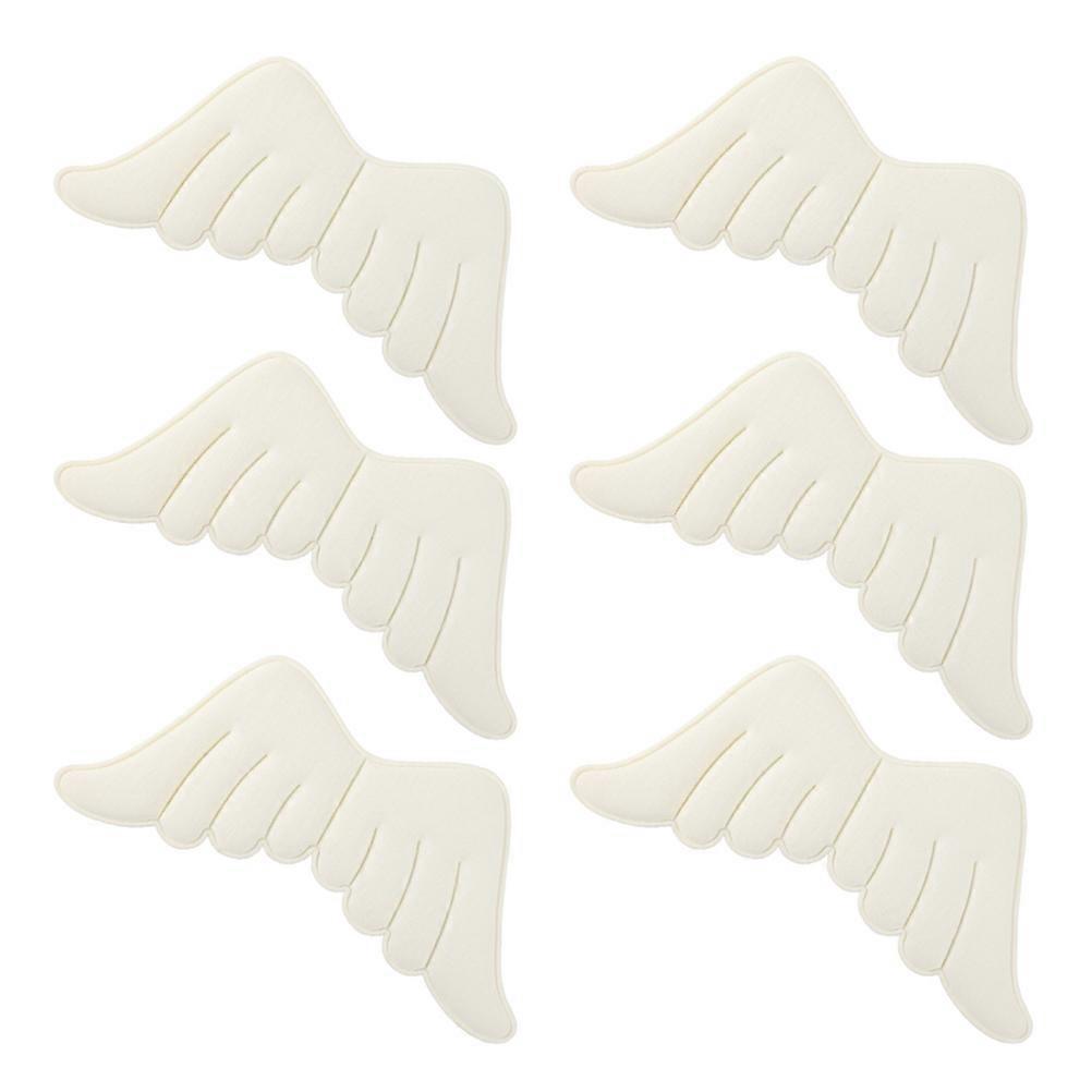 White Angel Wings Patch Craft for DIY Handcraft 12Pcs Set