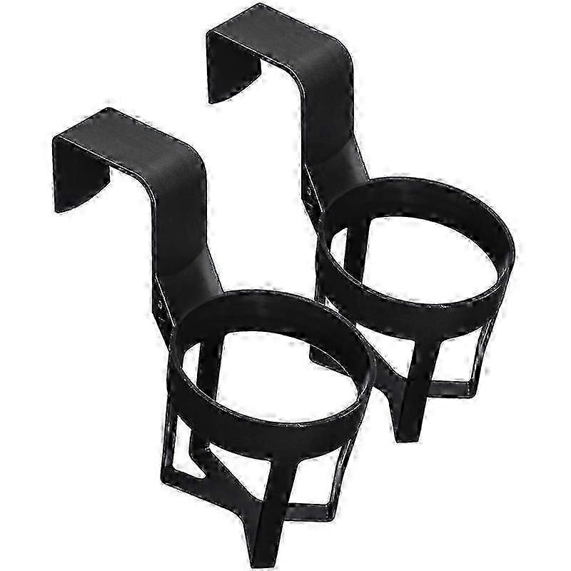 2pc Black Auto Car Vehicle Drink Cup Holders Can Bottle Container Hook for Truck Interior, Window Dash Mount