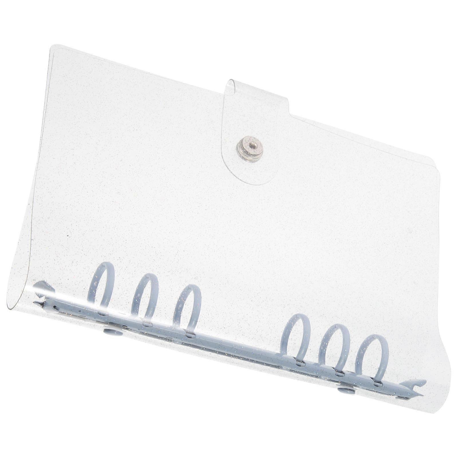 A6 Binder for Storage Use 3Pcs Blue Transparent Notebook Shell