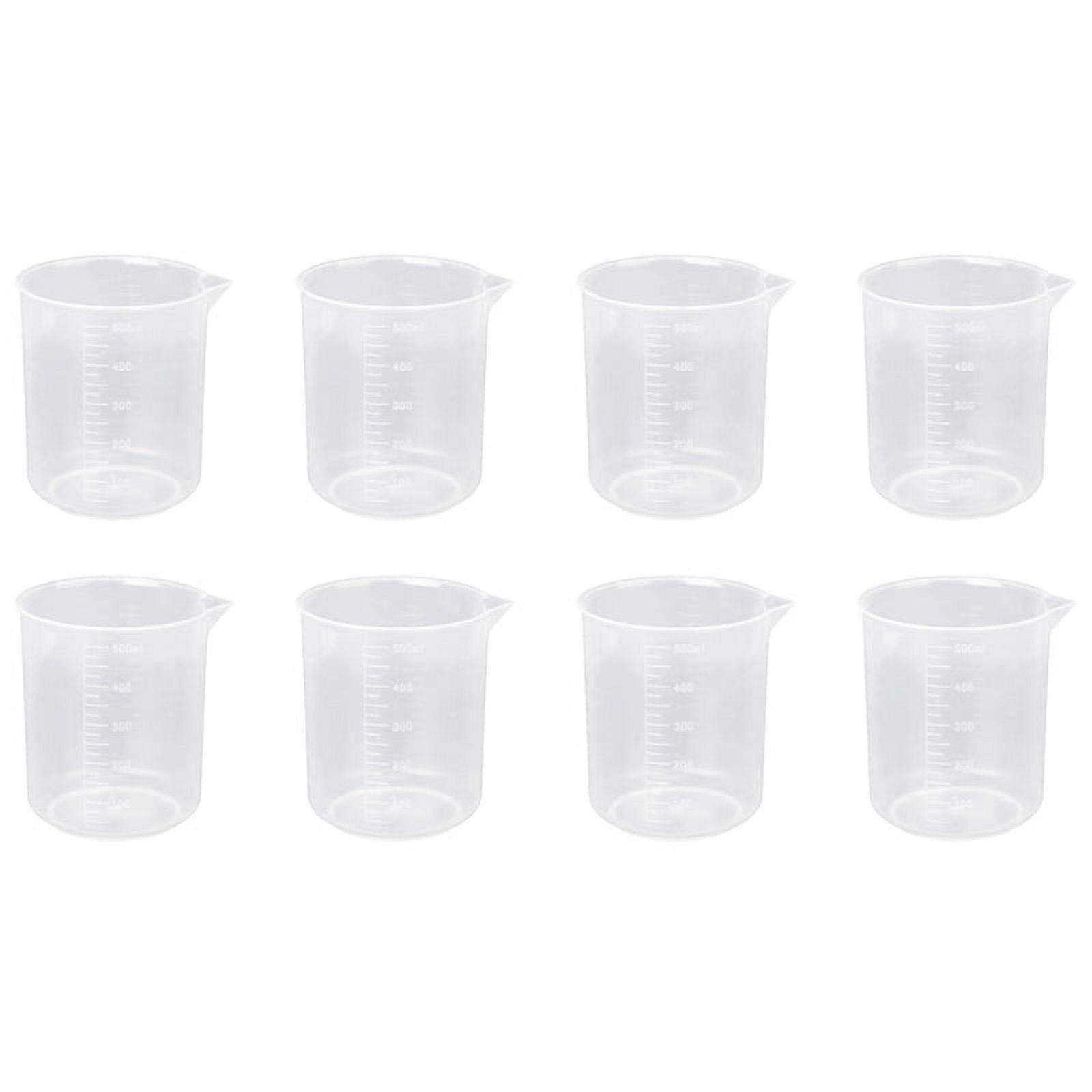 4X 500Ml Graduated Beaker Transparent