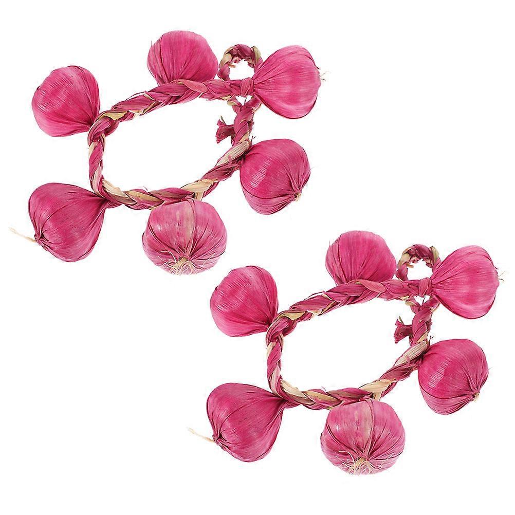 Decorative Photo Prop Garlic String for Decor 8 Strings