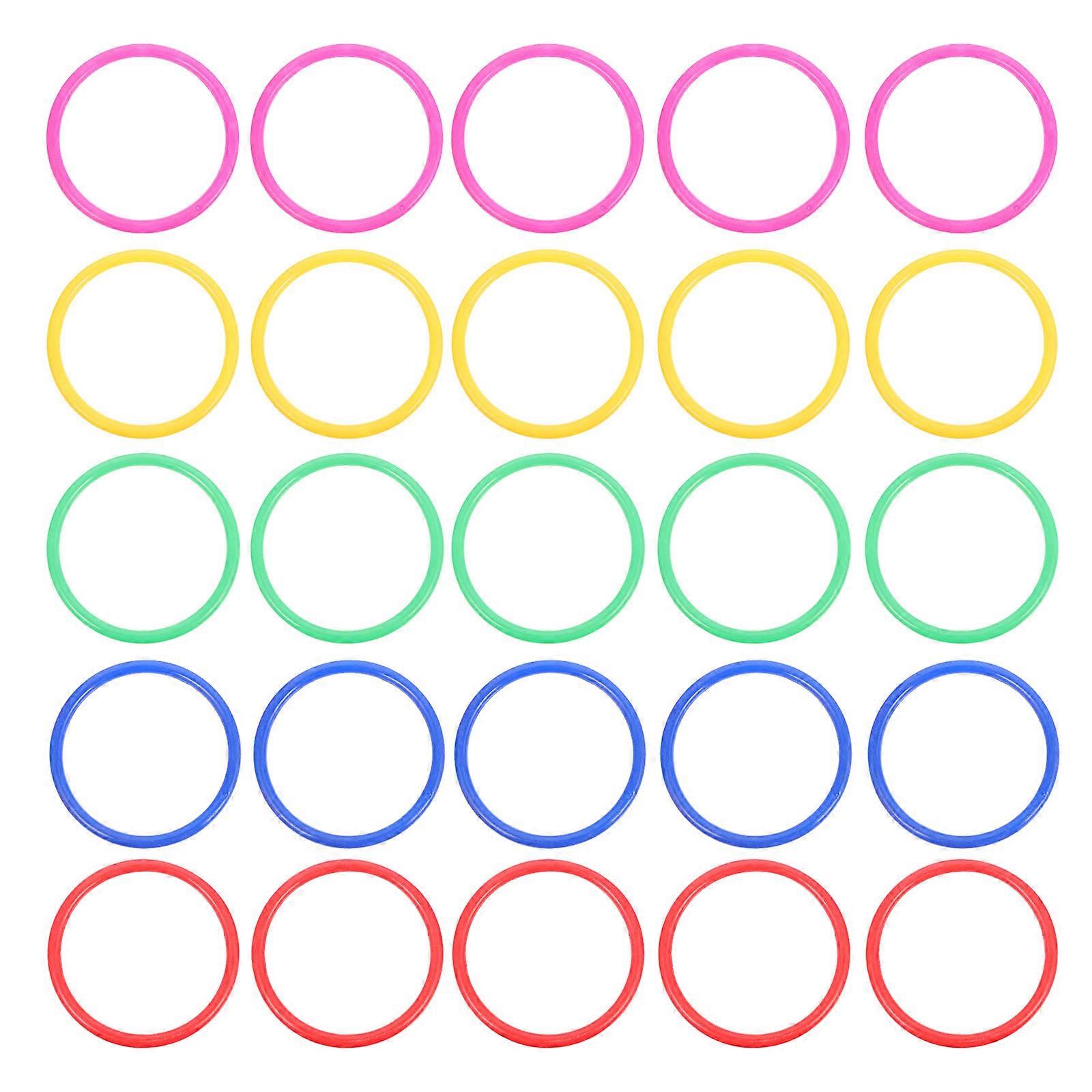 Tossing Rings Plastic Circles for Playing 48Pcs Durable Kids Tossing Game