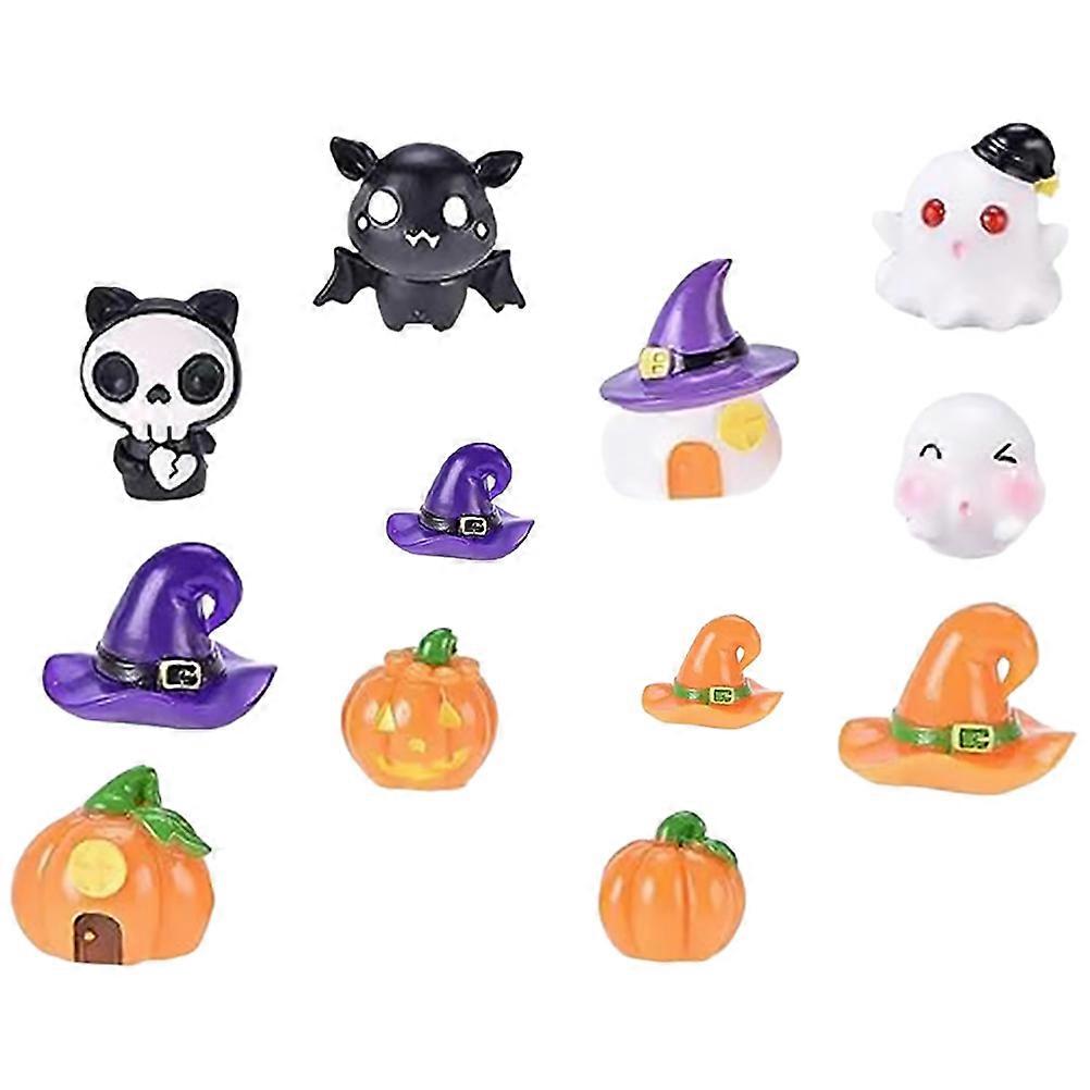 Simple Style Halloween Doll House Decorations In Assorted Color Suitable For Halloween Occasions Gardens And Windowsills With 48 Pcs