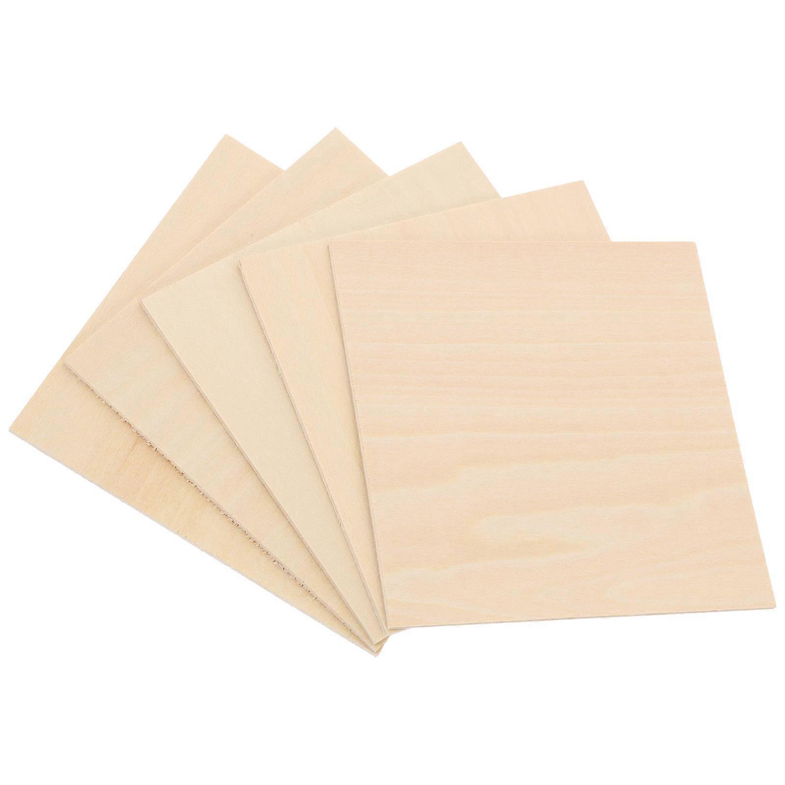 Light Brown Wooden Planks for Storage Use 20Pcs Unfinished Wood Boards