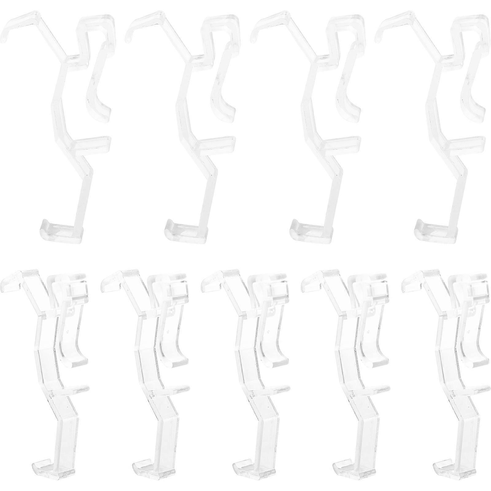 Blind Curtain Accessories Valance Clips for Window Use 60Pcs