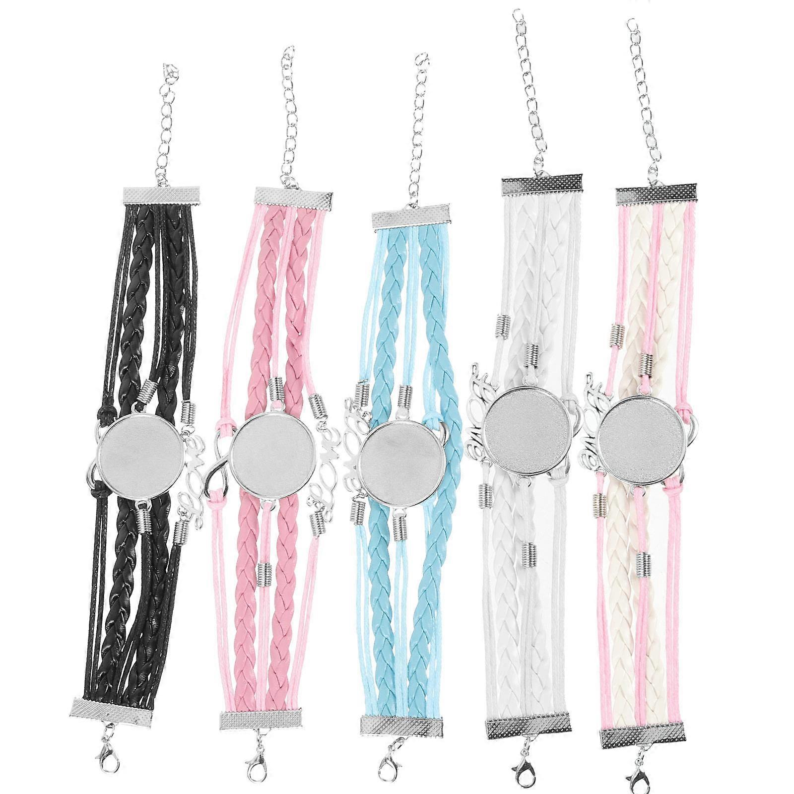Sublimation Blanks Round Bracelet Bangles for Decoration 10Pcs Bundle