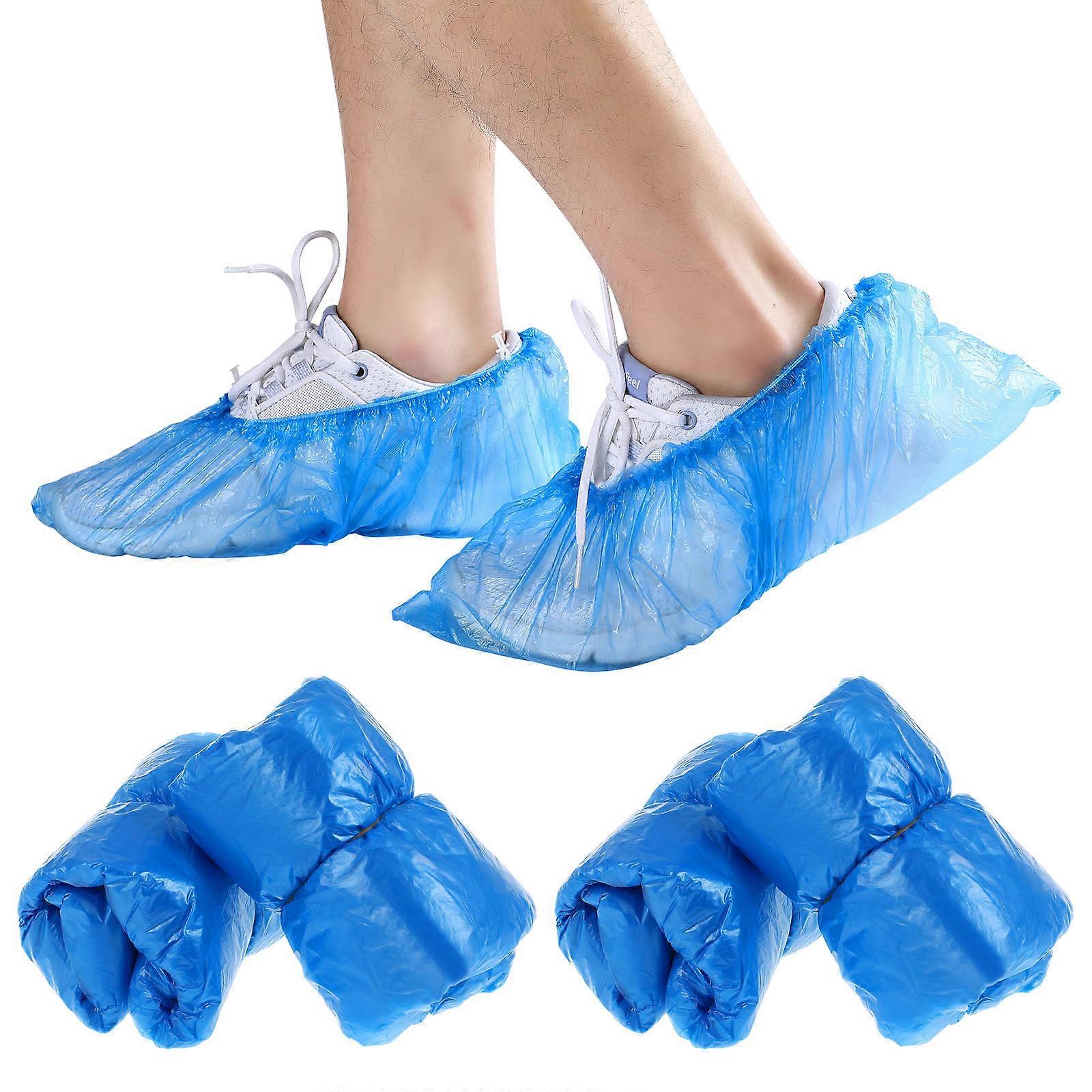 100 Pcs Tear-Resistant Boot Covers For Disposable Use In Computer Room And Shop Environments