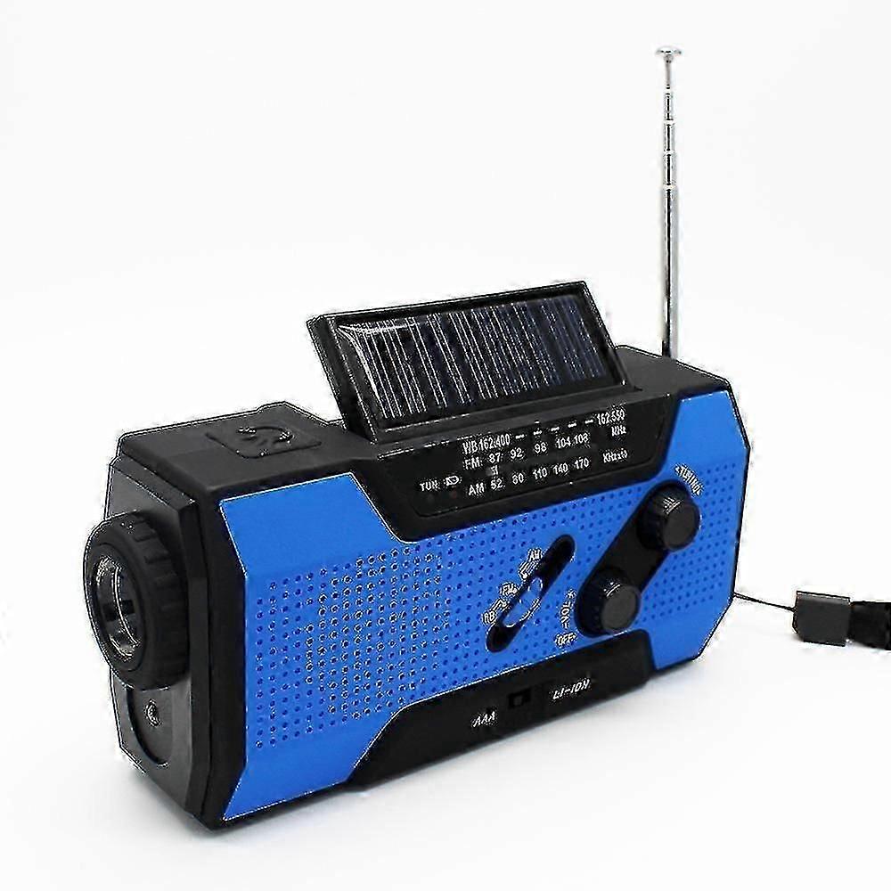 Radio recargable solar de emergencia manivela