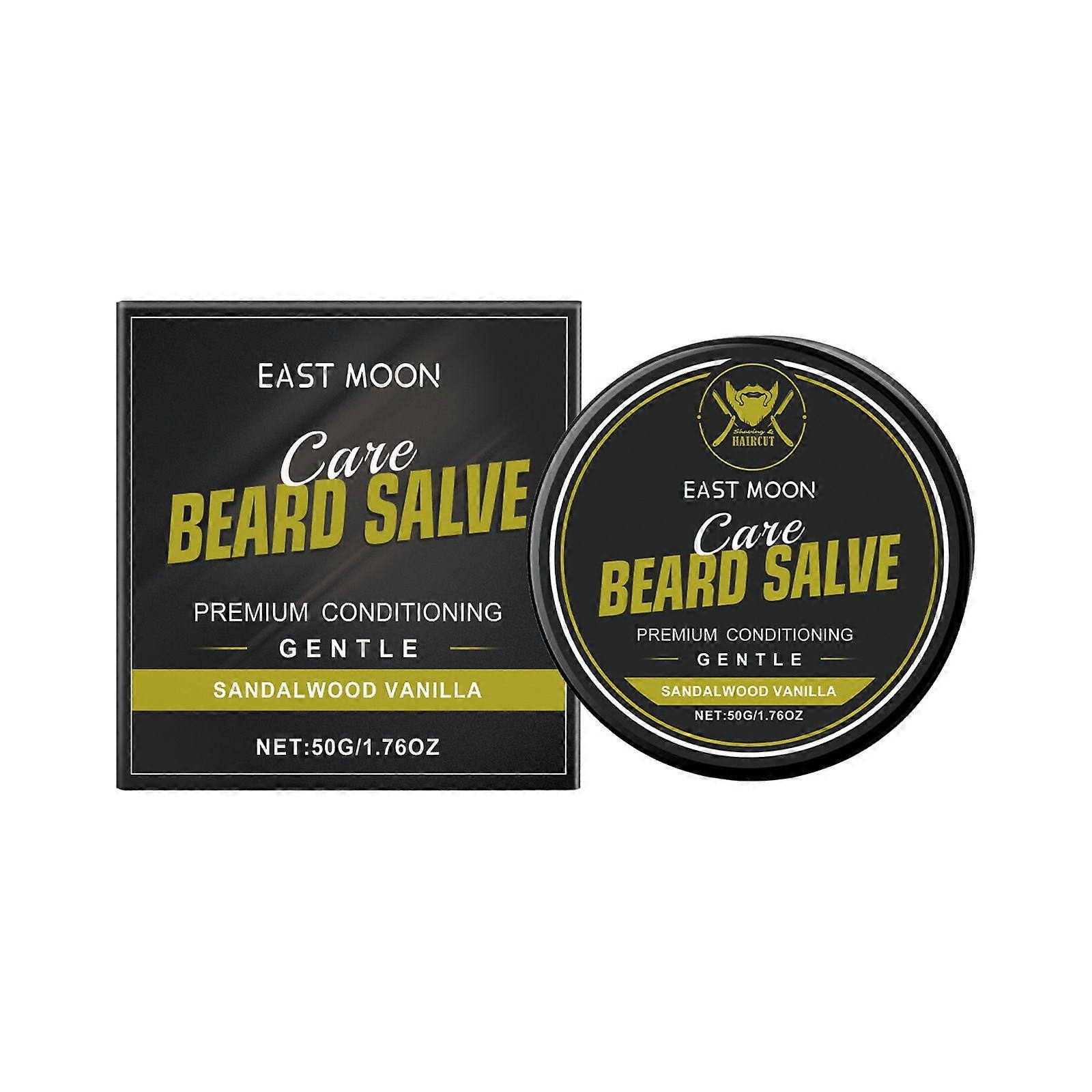 Crème de soin pour la barbe pour hommes, nourrit la barbe, hydrate, nettoie en douceur, soin de la barbe 50 g