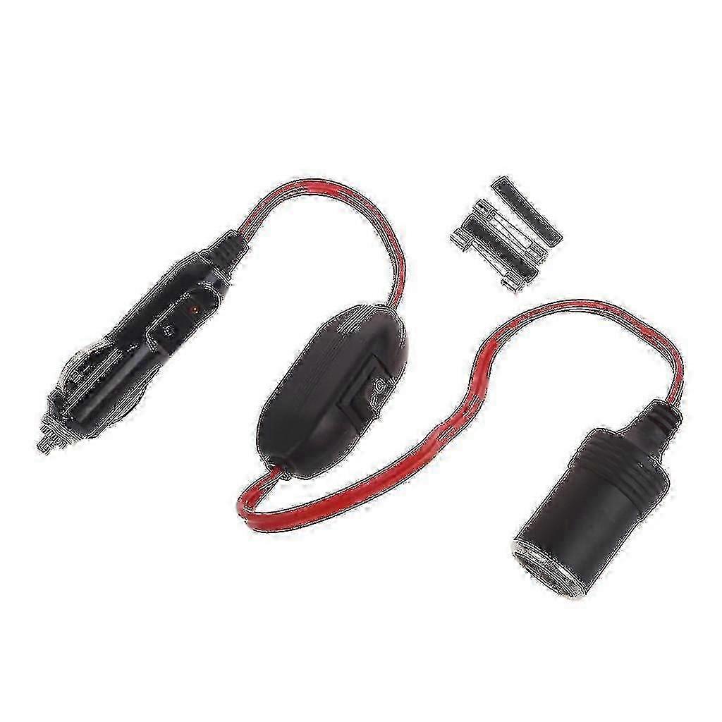 Cigarette Lighter Extension Cord With Switches Male Plug To Female Socket
