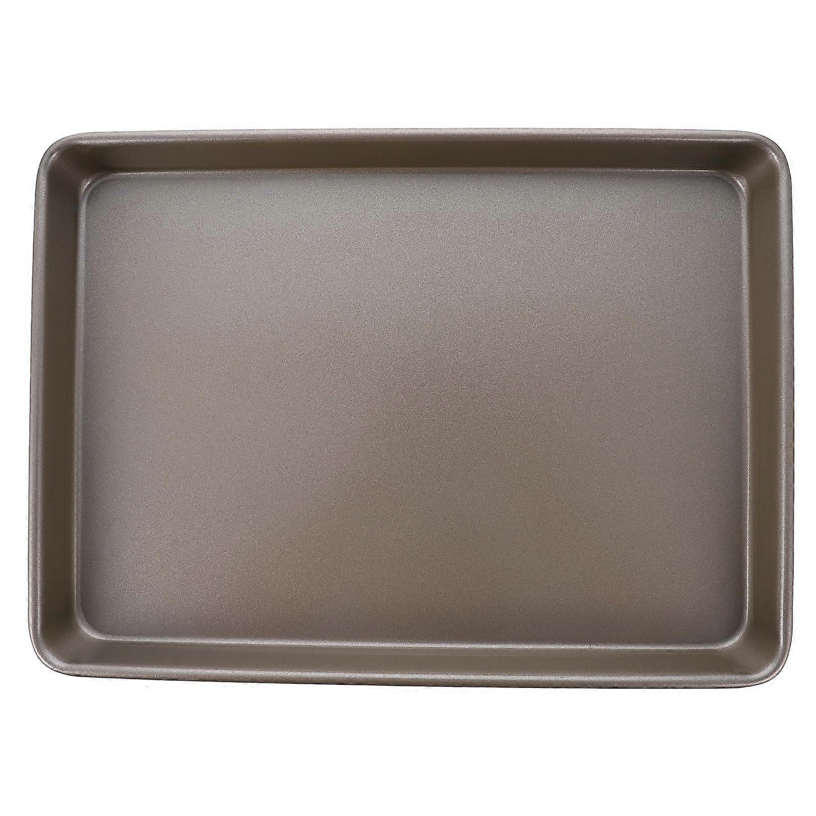 Seamless Carbon Steel Baking Dish 1Pack Thermal Conductivity For Hotel Use Rectangular Shape 12.6X9.1X1.2In Non-Stick
