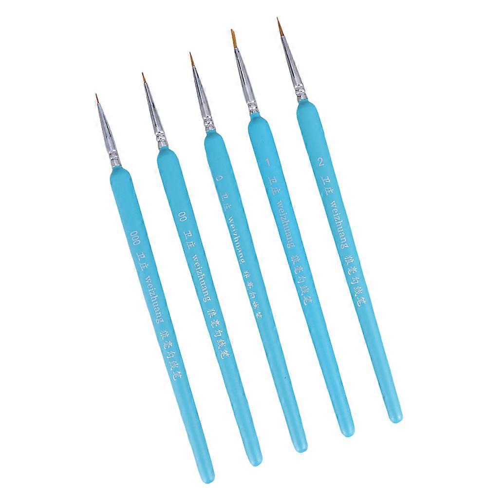 Outlining Brushes Professional Detail Sky-Blue 5Set For Beginners