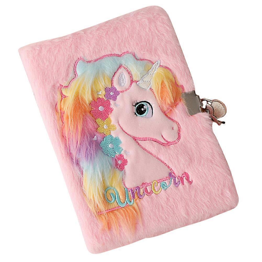 Diary Book 2Pcs Plush Cover Journal With Cartoon Design For Children And Students In Pink Color Ideal For Note Taking And Journaling