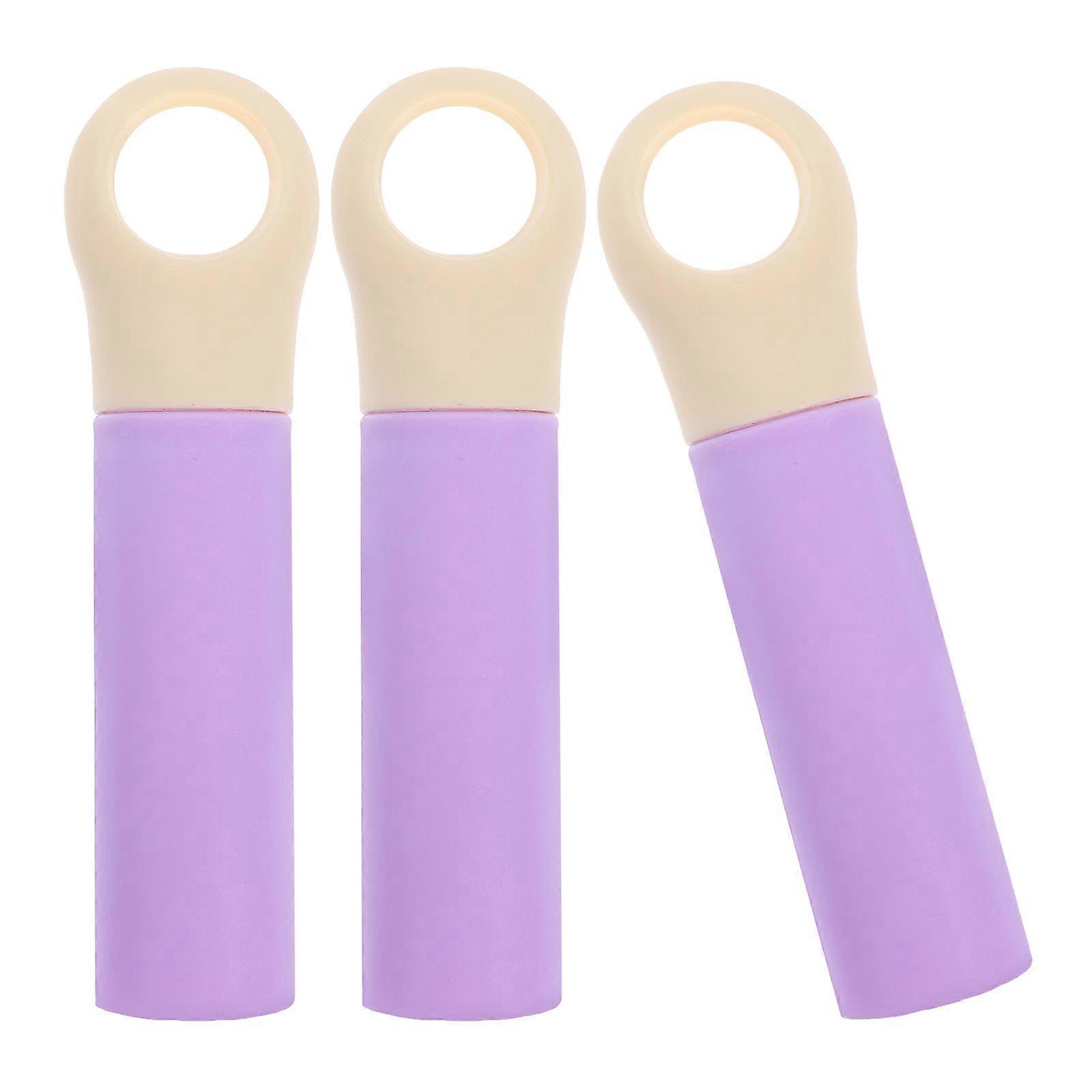 6Pcs Broom Handle End Cap Plastic Grip for Floor Cleaning Lavender Color