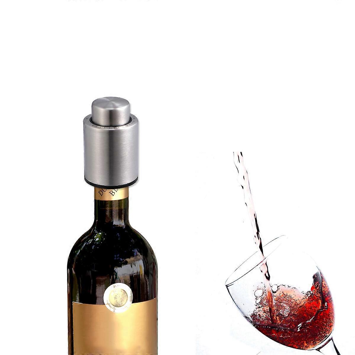 Air Pumping Plug Round Shape ABS Silicone Material For Home Users Restaurants Leak-Proof Fresh Preservation 1Set