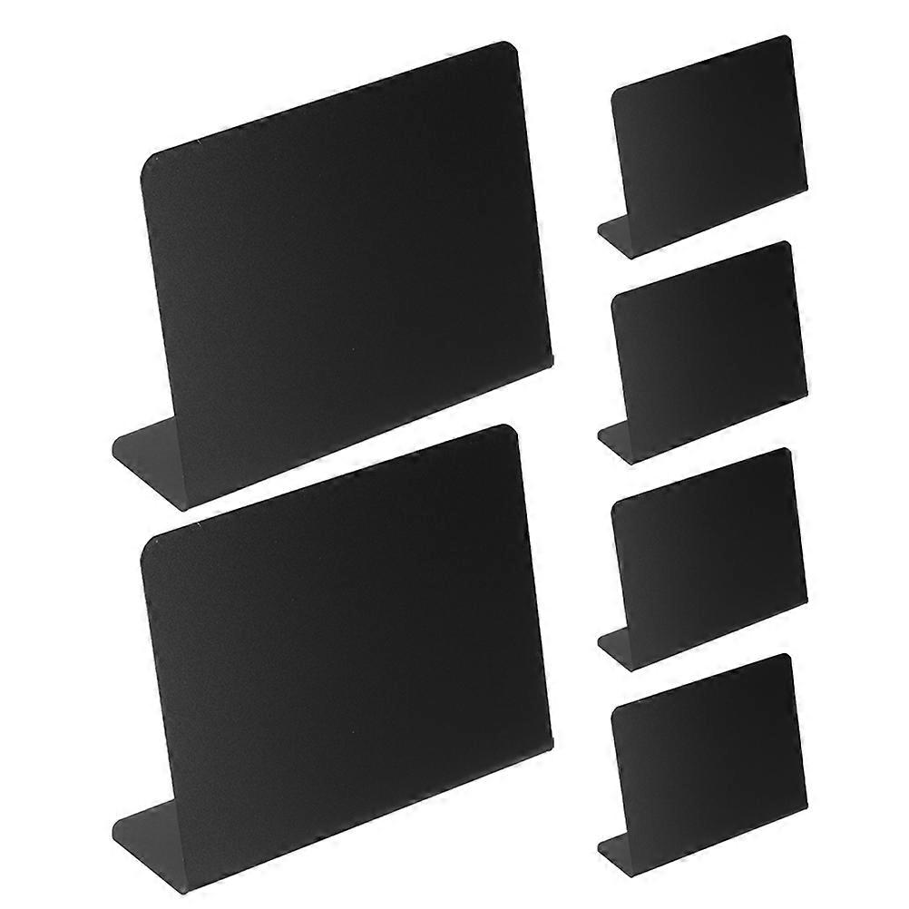 Rectangular Small Chalkboard Signs For Food Display Buffets Family Dinners Black 10X7.5CM 24Pcs