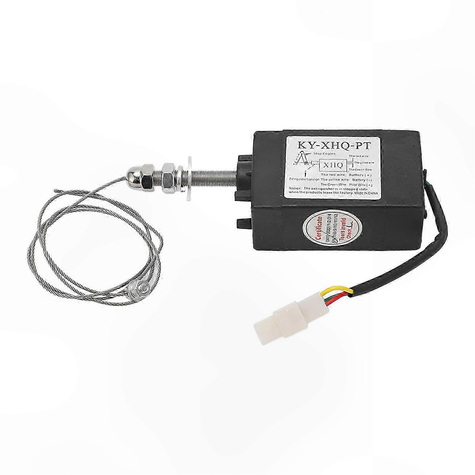 24V Diesel Engine Stop Sole Valve, Generator Shutdown Control Servo Motor, Power On Normally Open