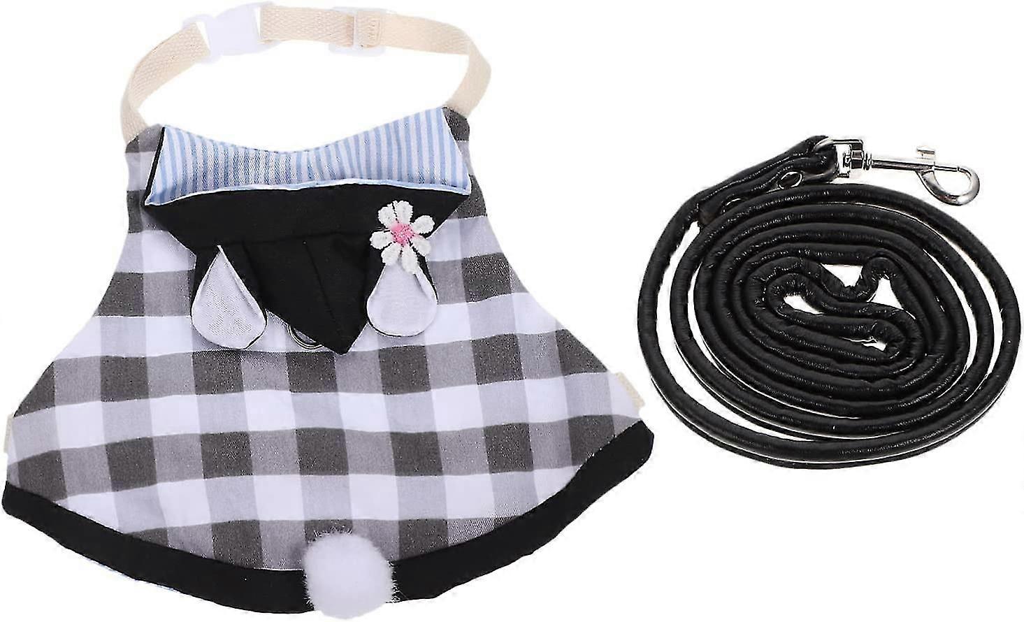 1 Set Rabbit Harness And Leash Rabbit Walking Harness Small Pet Harness Harness Walking Vest Pet Leash Clothes