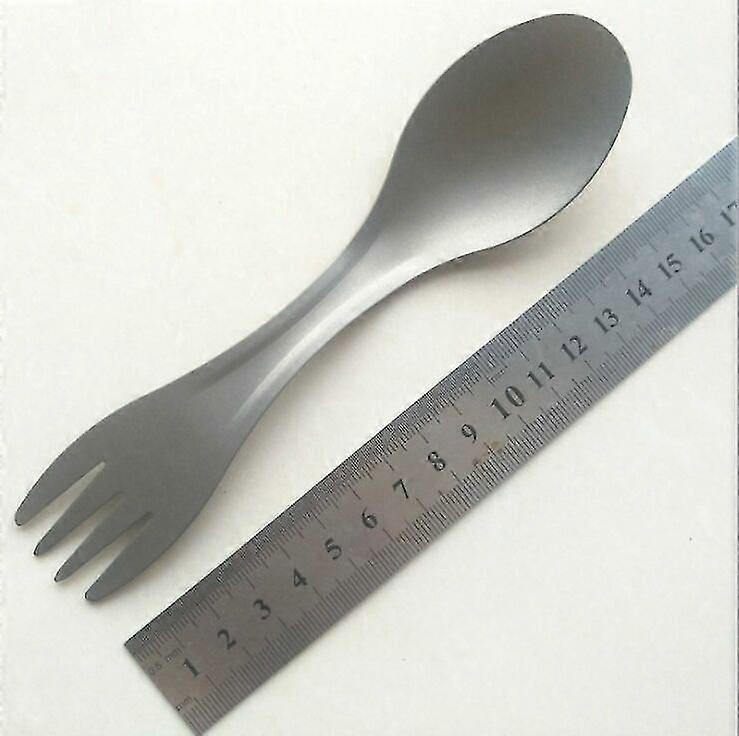 Titan Fork And Titanium Spoon 2 In A Super Portable Camping Multifunction Fork Spoon Outdoor Camping Equipment Hiking Picnic