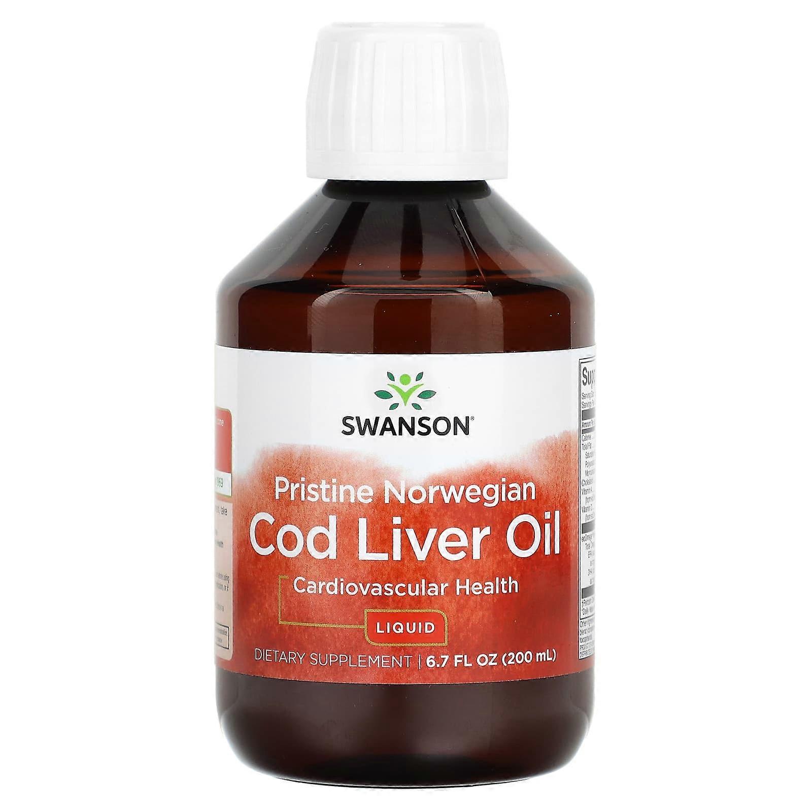 Pristine Norwegian Cod Liver Oil Liquid, 6.7 fl oz (200 ml)