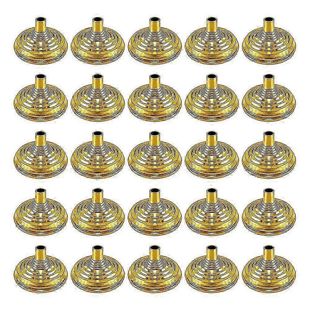 25Pcs Gold Mini Hand Held Flag Stand Base Table Flag Base Bar Restaurant Party Conferences Desktop D