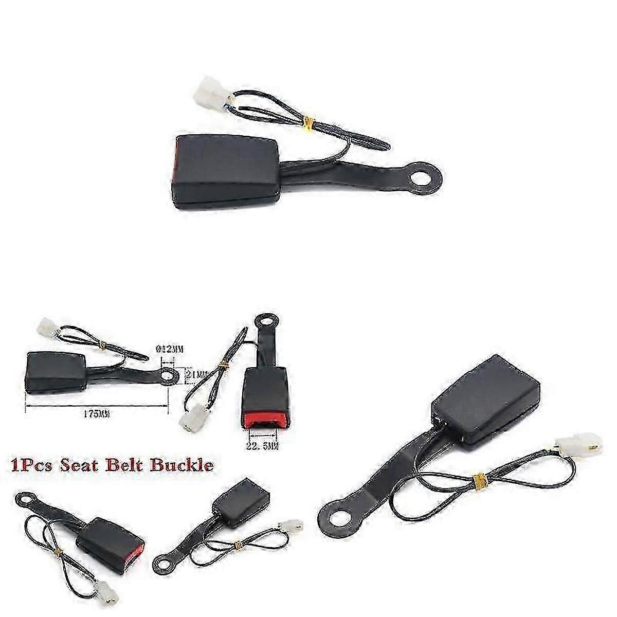 1 Pcs Car Front Seat Belt Lock Buckle Socket Camlock Plug Connector Warning Cable