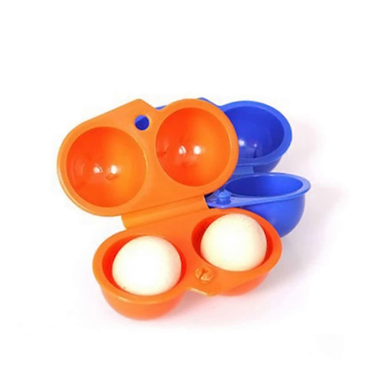 Egg Holder Storage Container 2Piece Portable PP Plastic Camping Carrier
