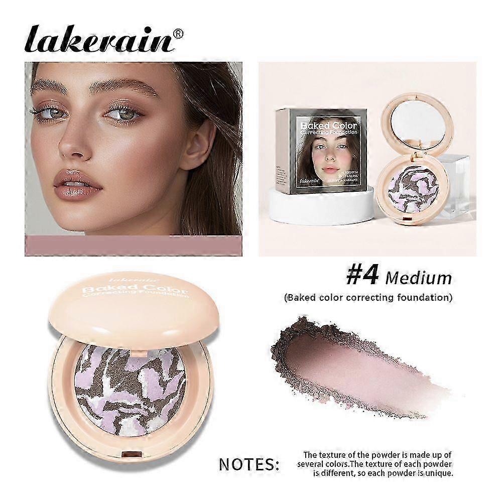 Baked Color Multi-Functional Eyeshadow Palette, Unique Color Combination with Fine Powder Texture for Hairline, Nose, Cheeks & Jawline Contouring