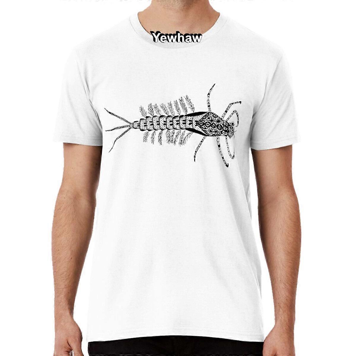 Cute Bug Mayfly Larva Drawing T-shirt