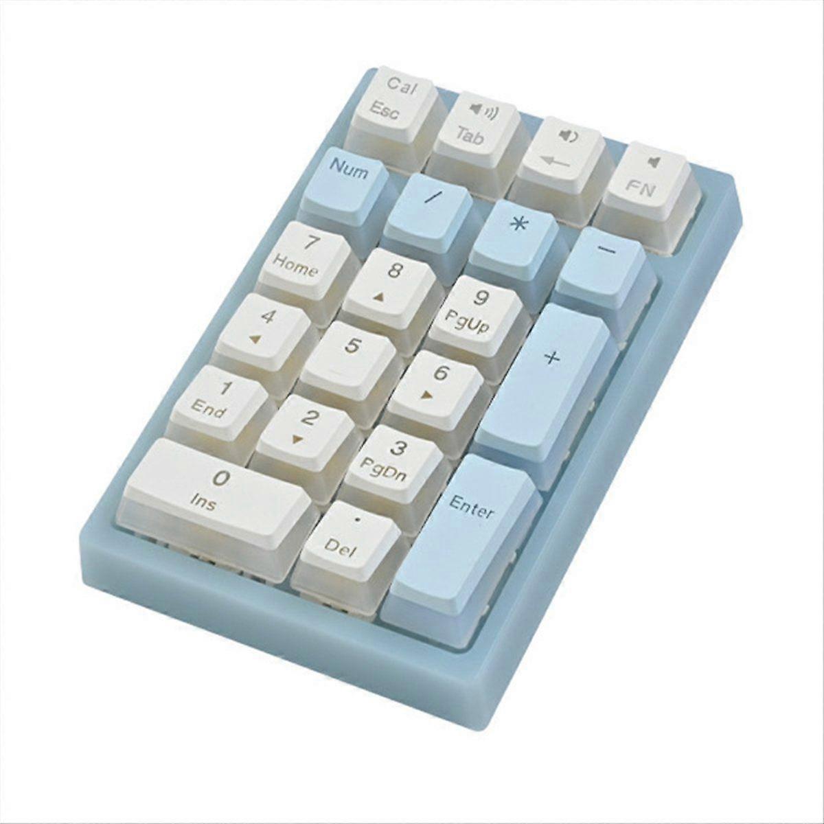 Clavier numérique RGB sans fil, comptabilité et finance sans fil Interface portable TYPE-C Petit robot