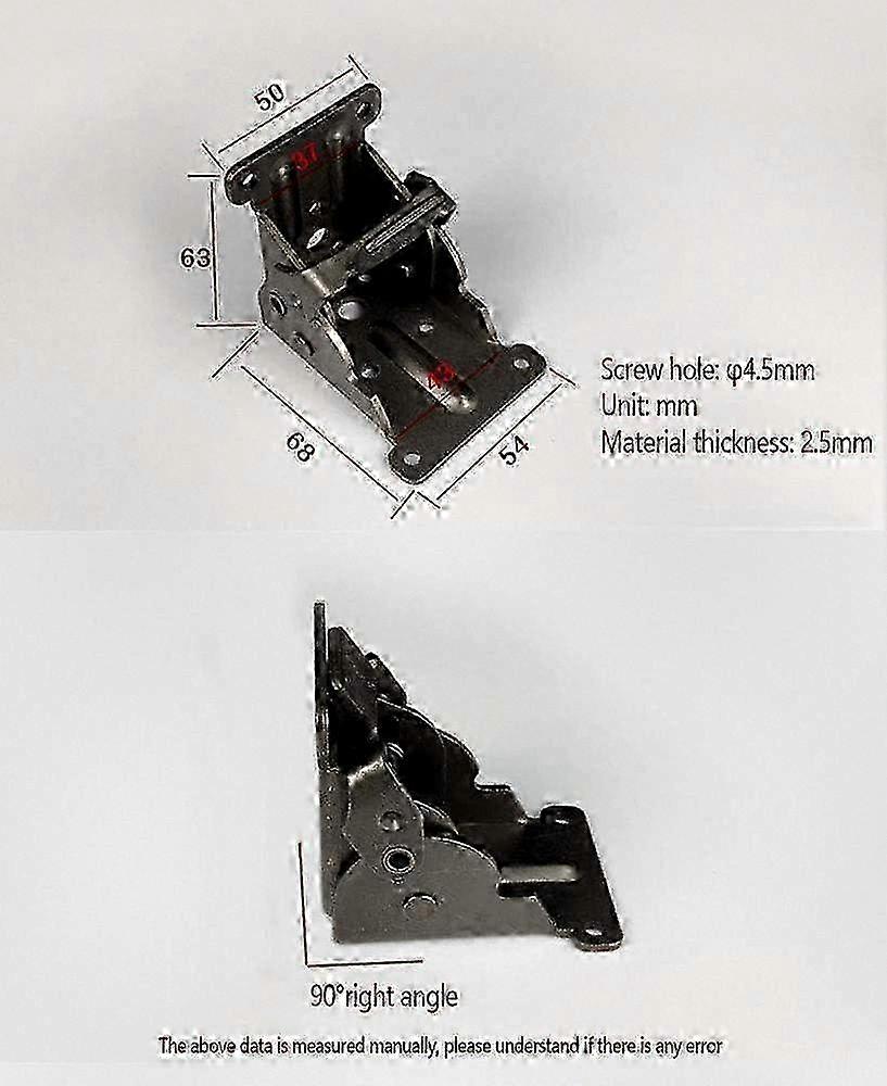 Foldable Support Bracket with Self-Locking Mechanism for Foldable Furniture Table Legs
