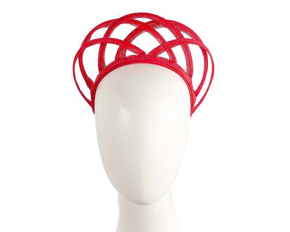 Red crown halo fascinator by Max Alexander MA980R