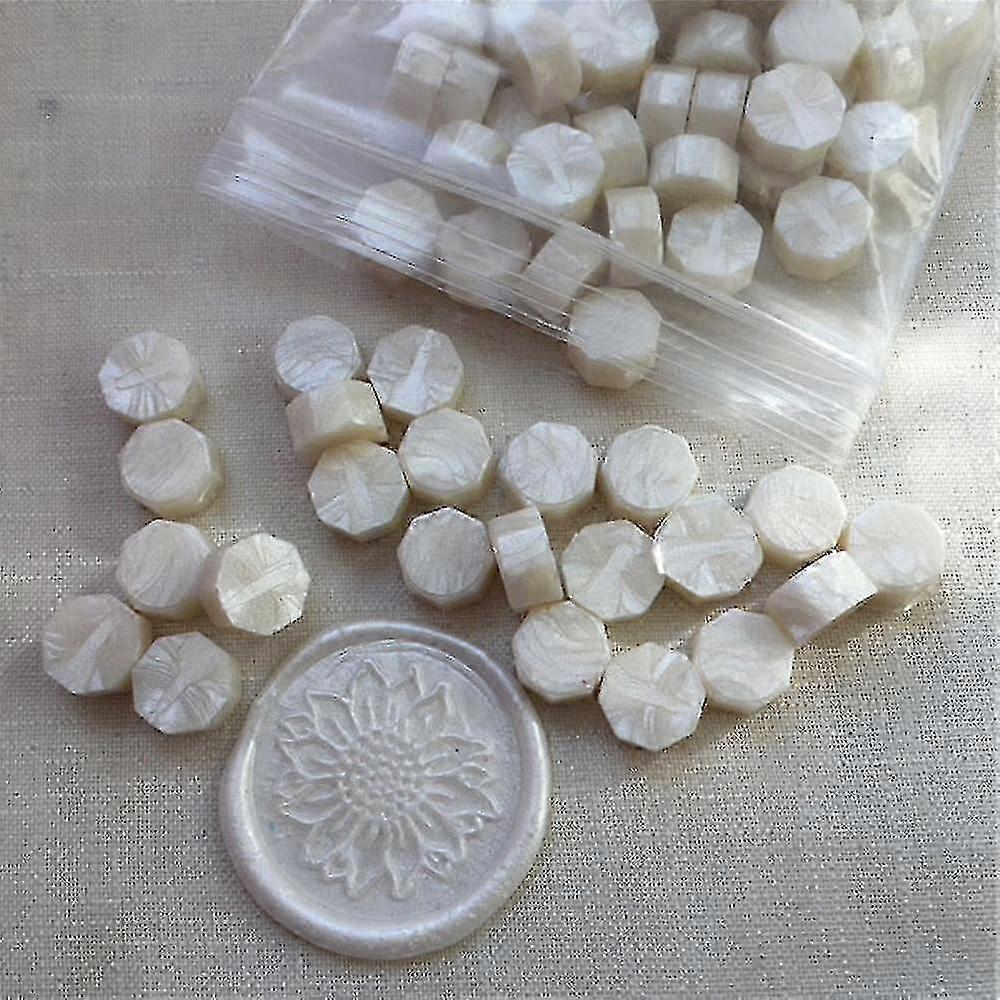 Handgjorda oktagonstämpel vax tablett piller pärlor för kuvert, bröllopsinbjudan