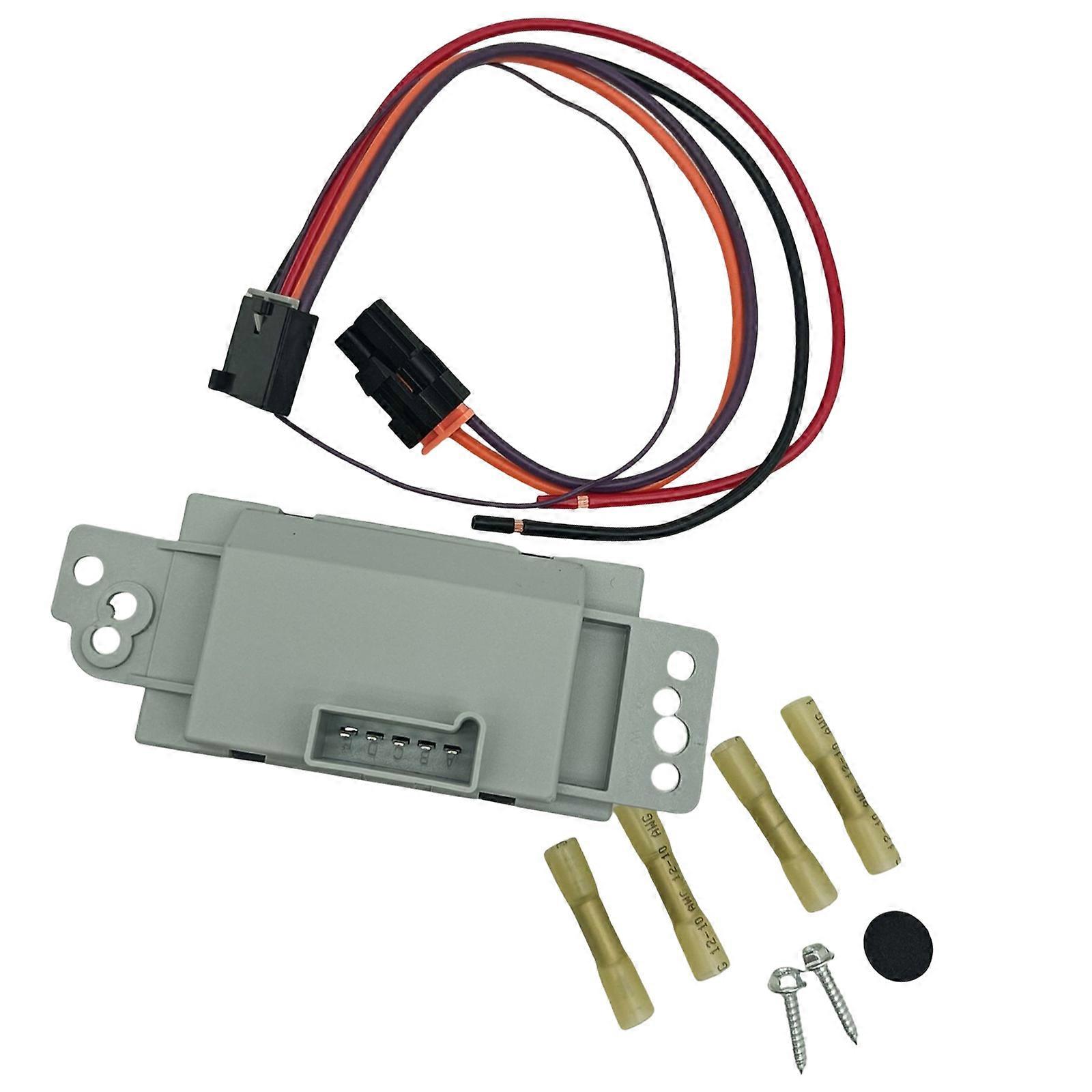 Upgrades Blower Motor Speed Control Module Aluminum PPS Blower Resistor Replaces 89018778 Optimized for Automotives Multicolor