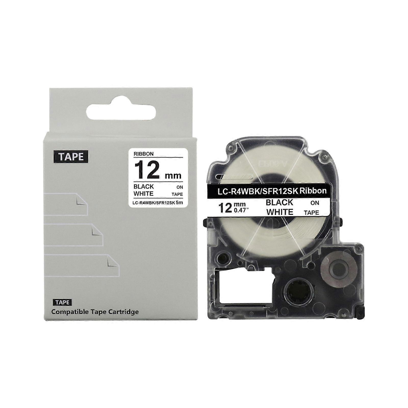 12mm Not Adhesive Decorative Ribbon Round For Individualized Gift Wrapping And Craft Label Creation  WHITE