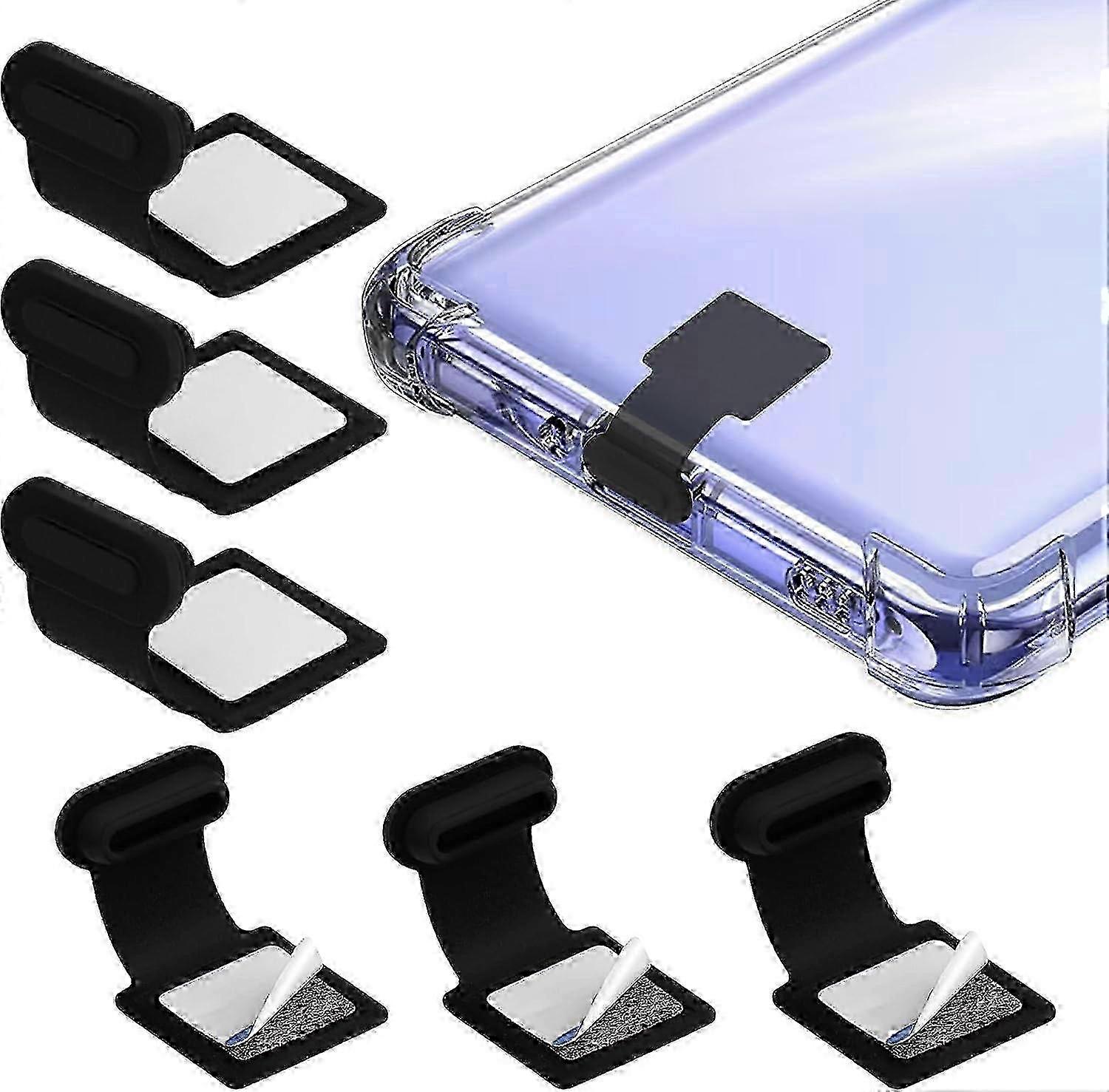 Type-C charging port covers 6-pack silicone anti-dust caps