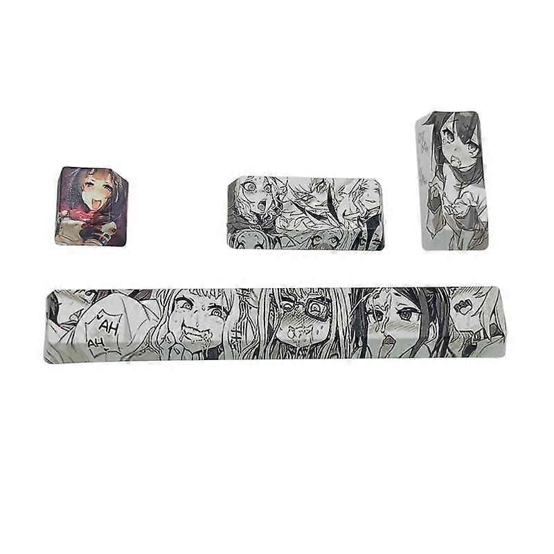 4PCS PBT OEM Profile Keycap Sea Coral Dye-Sub 6.25U Spacebar Enter Keycaps Set