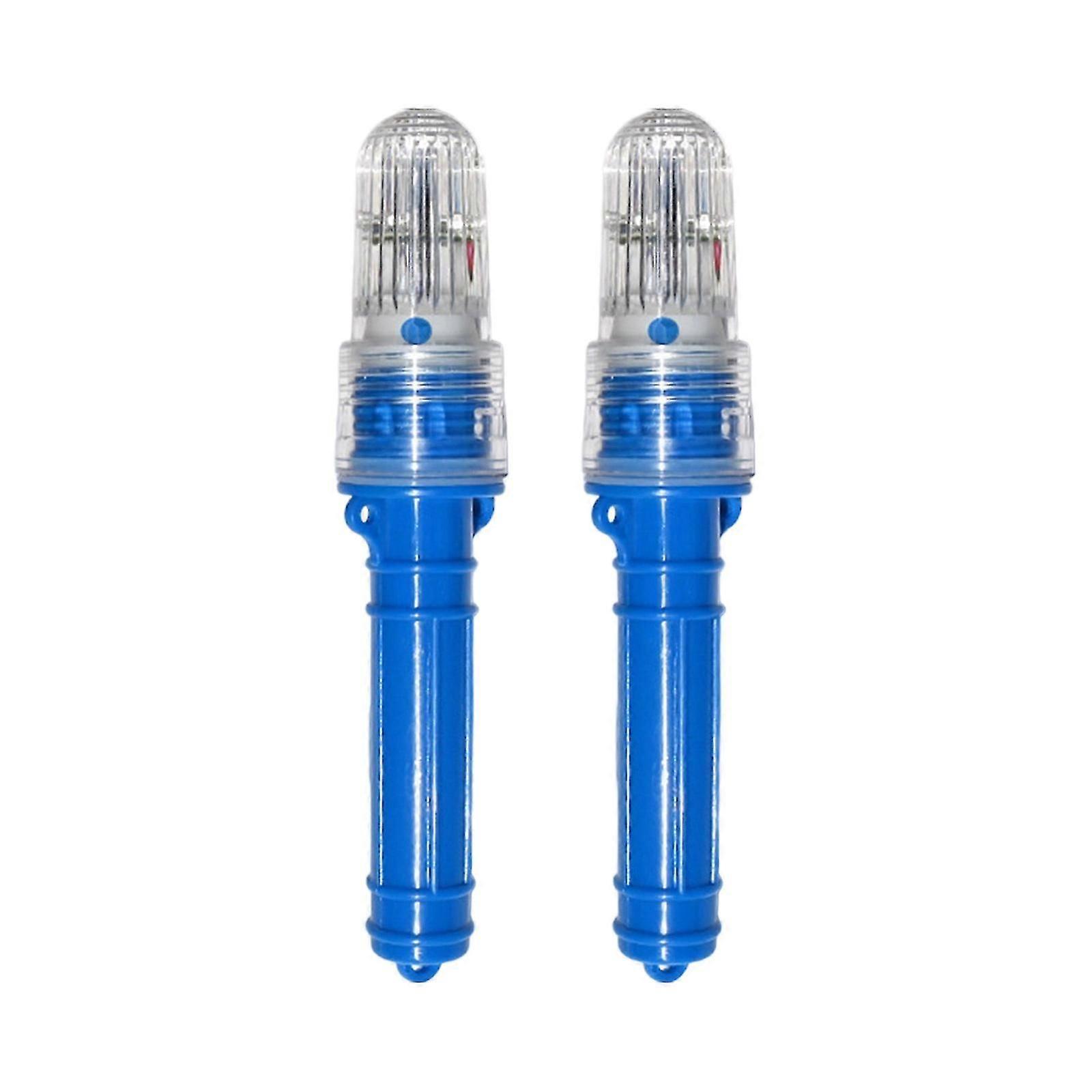 2pcs Positioning Flashing Light Device Boats Lamp Marine Signal Lamp Fishing Net Warning Light Fishing Lamp